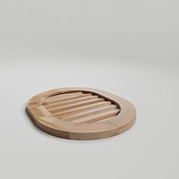 Ekena Millwork - GVWVR - Rustic Wood Vertical Round Ended Gable Vent
