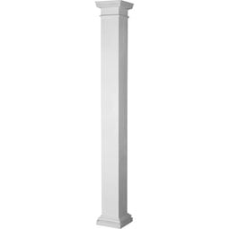 CW Ohio Inc. - ELNSPA - Endura-Lite Column, Square Shaft (Fiberglass), Non-Tapered, Smooth Finish - Ready to be Painted
