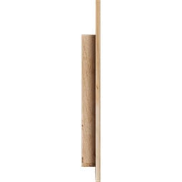 Ekena Millwork - GVWPR - Rustic Wood Half Peaked Top Right Gable Vent