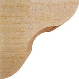 Ekena Millwork - CORCAR00 - Rustic Wood Rustic Wood Corbel, Carmel Style