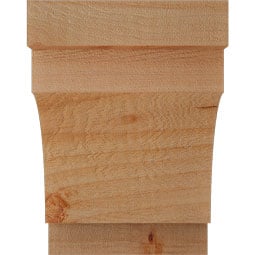 Ekena Millwork - CORMED00 - Rustic Wood Rustic Wood Corbel, Mediterranean Style