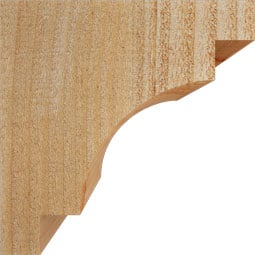 Ekena Millwork - CORMED00 - Rustic Wood Rustic Wood Corbel, Mediterranean Style