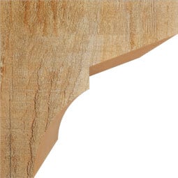 Ekena Millwork - CORMON00 - Rustic Wood Rustic Wood Corbel, Monterey Style
