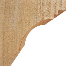 Ekena Millwork - CORPEC00 - Rustic Wood Rustic Wood Corbel, Pescadero Style