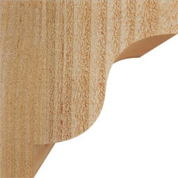 Ekena Millwork - CORNEW00 - Rustic Wood Rustic Wood Corbel, Newport Style