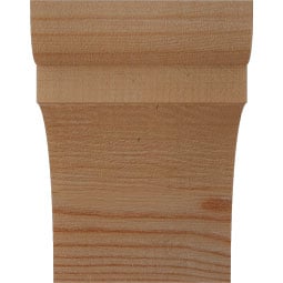 Ekena Millwork - CORYOR00 - Rustic Wood Rustic Wood Corbel, Yorktown Style
