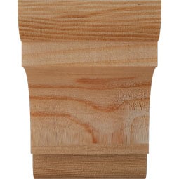 Ekena Millwork - CORNEB00 - Rustic Wood Rustic Wood Corbel, New Brighton Style