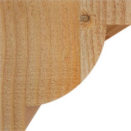 Ekena Millwork - CORALP00 - Rustic Wood Rustic Wood Corbel, Alpine Style