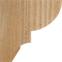 Ekena Millwork - CORRID00 - Rustic Wood Rustic Wood Corbel, Ridgewood Style