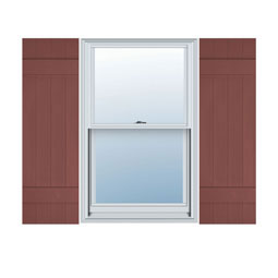 Mid-America - MVBJ4 - 14" Joined Four Board Vinyl Board-n-Batten Custom Window Shutters, w/Installation Shutter-Lok's for Installation (Per Pair)