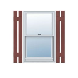 Mid-America - MVSS2 - 7 3/4" Spaced Two Board Vinyl Board-n-Batten Custom Window Shutters, w/Installation Shutter-Lok's (Per Pair)