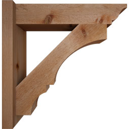 Ekena Millwork - OUTBOA01 - Balboa Traditional Style Rustic Timber Wood Outlooker