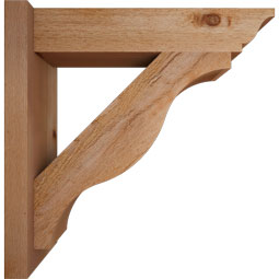 Ekena Millwork - OUTFST01 - Funston Traditional Style Rustic Timber Wood Outlooker