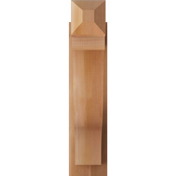 Ekena Millwork - OUTFST04 - Funston Craftsman Style Rustic Timber Wood Outlooker