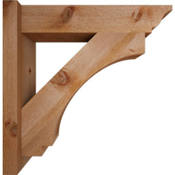 Ekena Millwork - OUTIMP01 - Imperial Traditional Style Rustic Timber Wood Outlooker