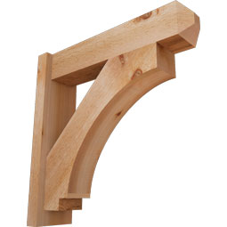 Ekena Millwork - OUTIMP04 - Imperial Craftsman Style Rustic Timber Wood Outlooker