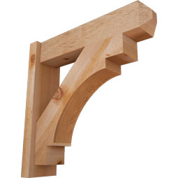 Ekena Millwork - OUTMRC04 - Merced Craftsman Style Rustic Timber Wood Outlooker