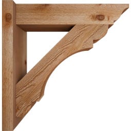 Ekena Millwork - OUTOLY01 - Olympic Traditional Style Rustic Timber Wood Outlooker