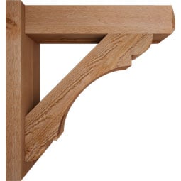 Ekena Millwork - OUTOLY04 - Olympic Craftsman Style Rustic Timber Wood Outlooker