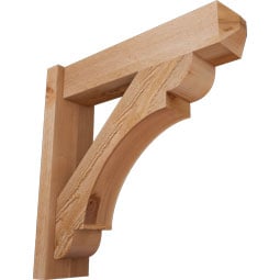 Ekena Millwork - OUTOLY04 - Olympic Craftsman Style Rustic Timber Wood Outlooker