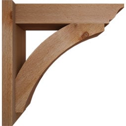 Ekena Millwork - OUTTHR01 - Thorton Traditional Style Rustic Timber Wood Outlooker