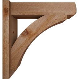 Ekena Millwork - OUTTHR04 - Thorton Craftsman Style Rustic Timber Wood Outlooker