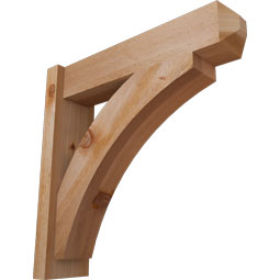 Ekena Millwork - OUTTHR04 - Thorton Craftsman Style Rustic Timber Wood Outlooker