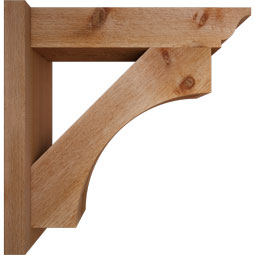 Ekena Millwork - OUTWTL01 - Westlake Traditional Style Rustic Timber Wood Outlooker