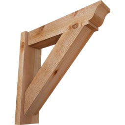 Ekena Millwork - OUTTRA01 - Traditional Style Rustic Timber Wood Outlooker