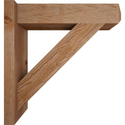 Ekena Millwork - OUTTRA04 - Traditional Craftsman Style Rustic Timber Wood Outlooker