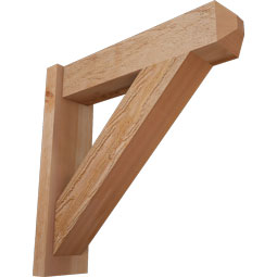 Ekena Millwork - OUTTRA04 - Traditional Craftsman Style Rustic Timber Wood Outlooker