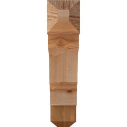 Ekena Millwork - BKTBOA04 - Balboa Craftsman Rough Sawn Bracket