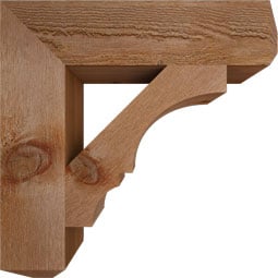Ekena Millwork - BKTBOA04 - Balboa Craftsman Rough Sawn Bracket