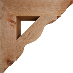 Ekena Millwork - BKTFST01 - Funston Traditional Rough Sawn Bracket