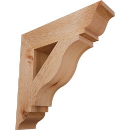Ekena Millwork - BKTFST01 - Funston Traditional Rough Sawn Bracket