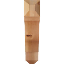 Ekena Millwork - BKTFST04 - Funston Craftsman Rough Sawn Bracket