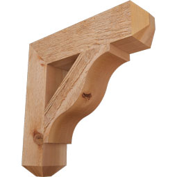 Ekena Millwork - BKTFST04 - Funston Craftsman Rough Sawn Bracket