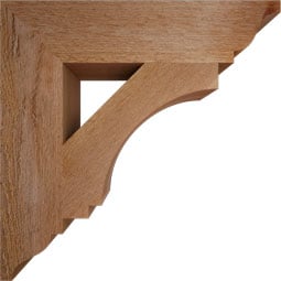 Ekena Millwork - BKTIMP01 - Imperial Traditional Rough Sawn Bracket
