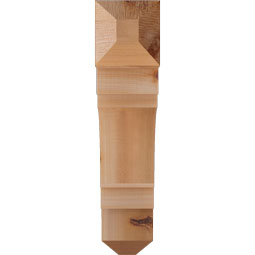 Ekena Millwork - BKTMRC04 - Merced Craftsman Rough Sawn Bracket