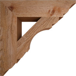 Ekena Millwork - BKTOLY01 - Olympic Traditional Rough Sawn Bracket