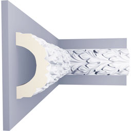 Ekena Millwork - PML04X02PA - Endurathane Palmetto Panel Moulding, 3 7/8"H x 2 3/8"P x 94 1/2"L, Factory Primed