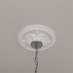 Ekena Millwork - CM11AC_P - Endurathane Acanthus Ceiling Medallion, 11 3/8"OD x 2"P