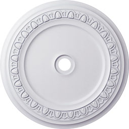 Ekena Millwork - CM41CA_P - Endurathane Caputo Ceiling Medallion, 41"OD x 4"ID x 2 3/8"P (Fits Canopies up to 5 1/2")