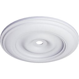 Ekena Millwork - CM44CL_P - Endurathane Classic Ceiling Medallion, 44 1/2"OD x 4"ID x 4 "P (Fits Canopies up to 8 1/4")
