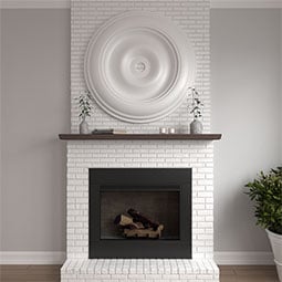 Ekena Millwork - CM44CL_P - Endurathane Classic Ceiling Medallion, 44 1/2"OD x 4"ID x 4 "P (Fits Canopies up to 8 1/4")