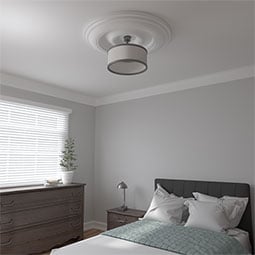 Ekena Millwork - CM44CL_P - Endurathane Classic Ceiling Medallion, 44 1/2"OD x 4"ID x 4 "P (Fits Canopies up to 8 1/4")