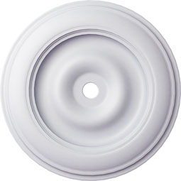 Ekena Millwork - CM44CL_P - Endurathane Classic Ceiling Medallion, 44 1/2"OD x 4"ID x 4 "P (Fits Canopies up to 8 1/4")