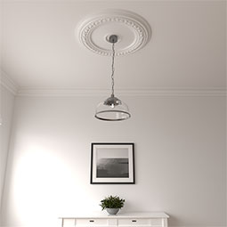 Ekena Millwork - CM31CA_P - Endurathane Carlsbad Ceiling Medallion, 31 1/8"OD x 1 1/2"P (Fits Canopies up to 5 1/2")