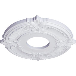 Ekena Millwork - CM12AT_P - Endurathane Attica Ceiling Medallion, 12 3/4"OD x 3 1/2"ID x 1/2"P (Fits Canopies up to 3 1/2")