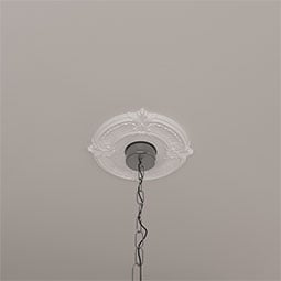 Ekena Millwork - CM12AT_P - Endurathane Attica Ceiling Medallion, 12 3/4"OD x 3 1/2"ID x 1/2"P (Fits Canopies up to 3 1/2")